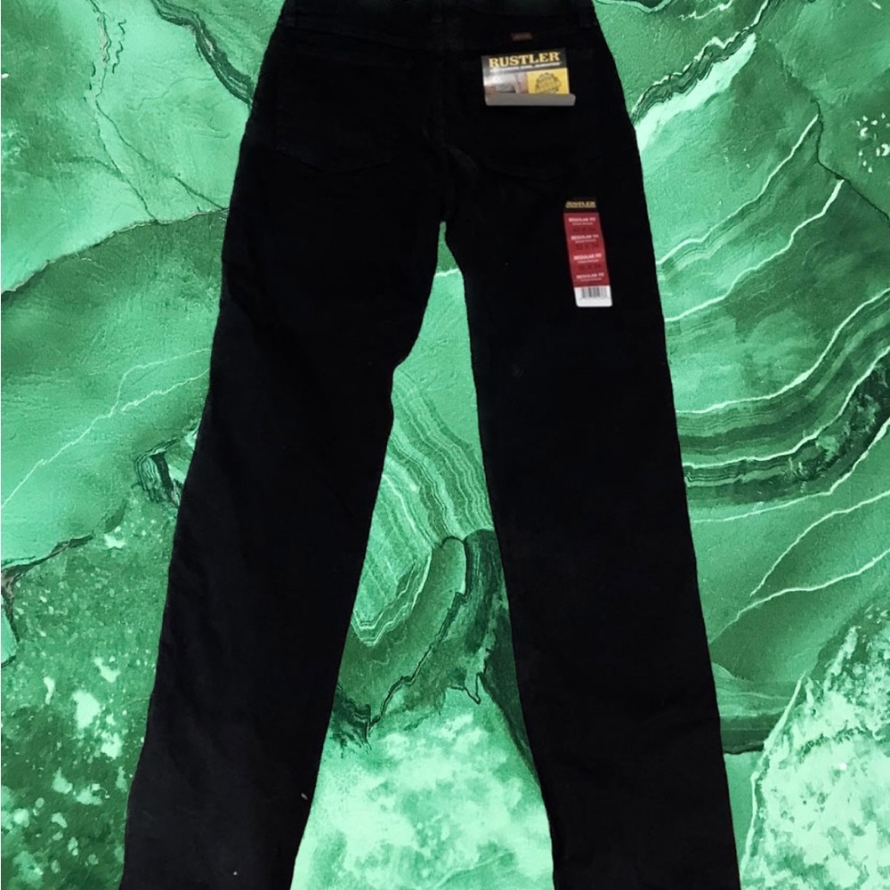 Men’s Black Rustler Jeans